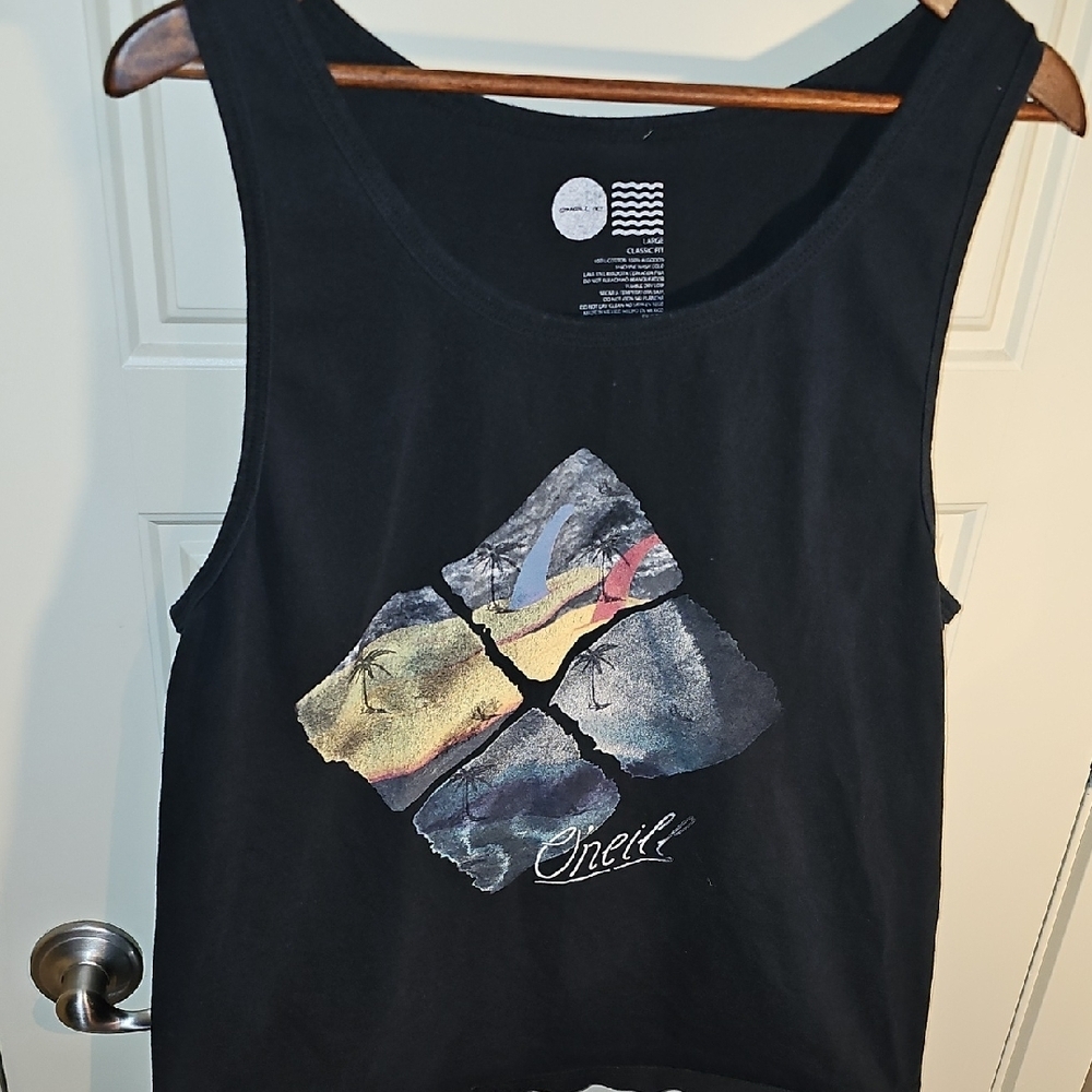 O'Neill Graphic Black Sleeveless Tank Top